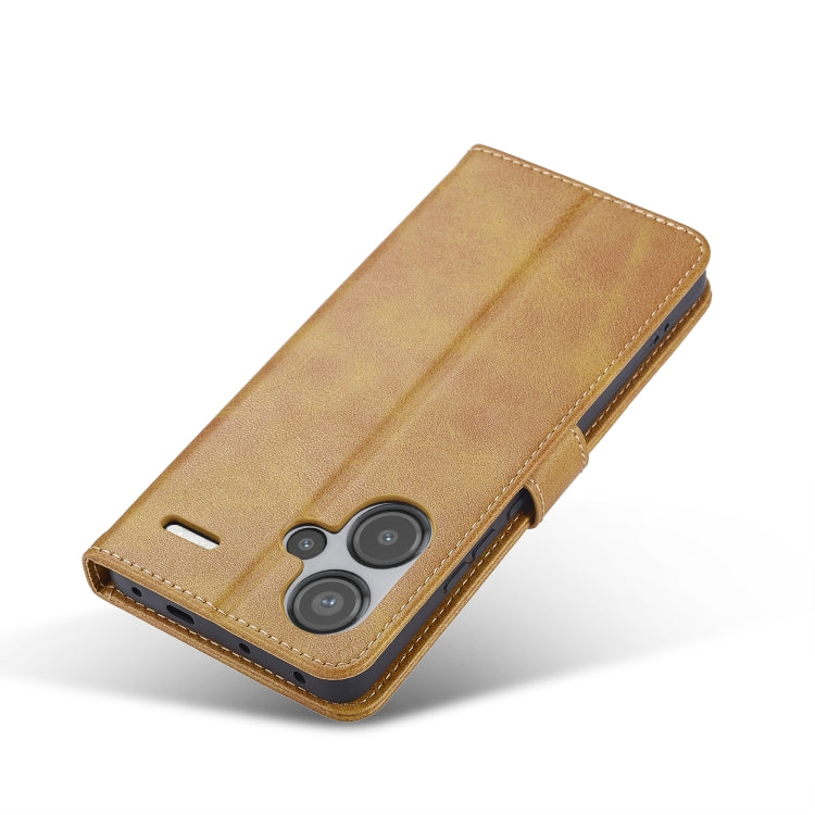 For Xiaomi Redmi Note 13 Pro+ LC.IMEEKE Calf Texture Leather Phone Case(Brown) - Note 13 Pro+ Cases by LC.IMEEKE | Online Shopping South Africa | PMC TechLife | Buy Now Pay Later Mobicred