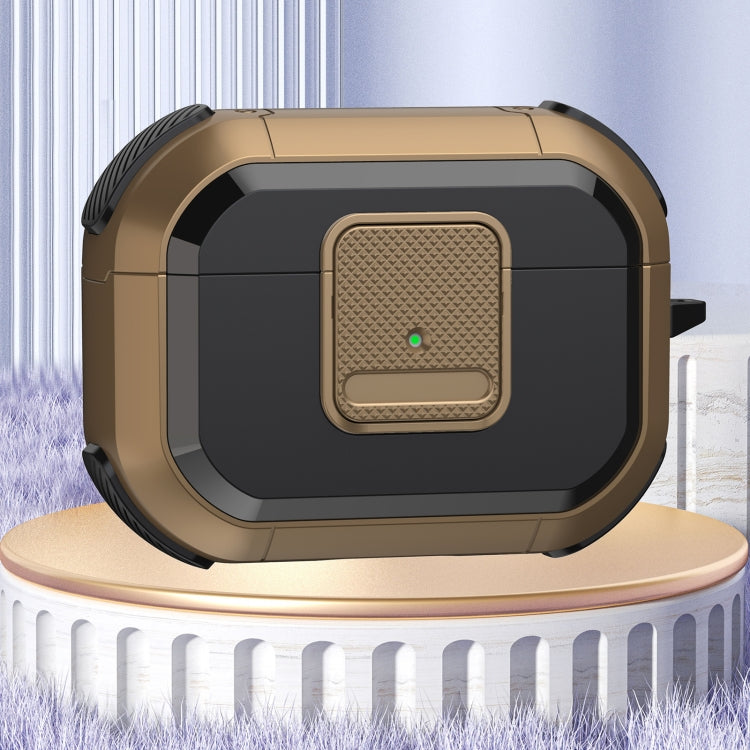 For AirPods Pro 2 Wireless Earphones Protective Case(Brown) - For AirPods Pro 2 by PMC Jewellery | Online Shopping South Africa | PMC Jewellery | Buy Now Pay Later Mobicred