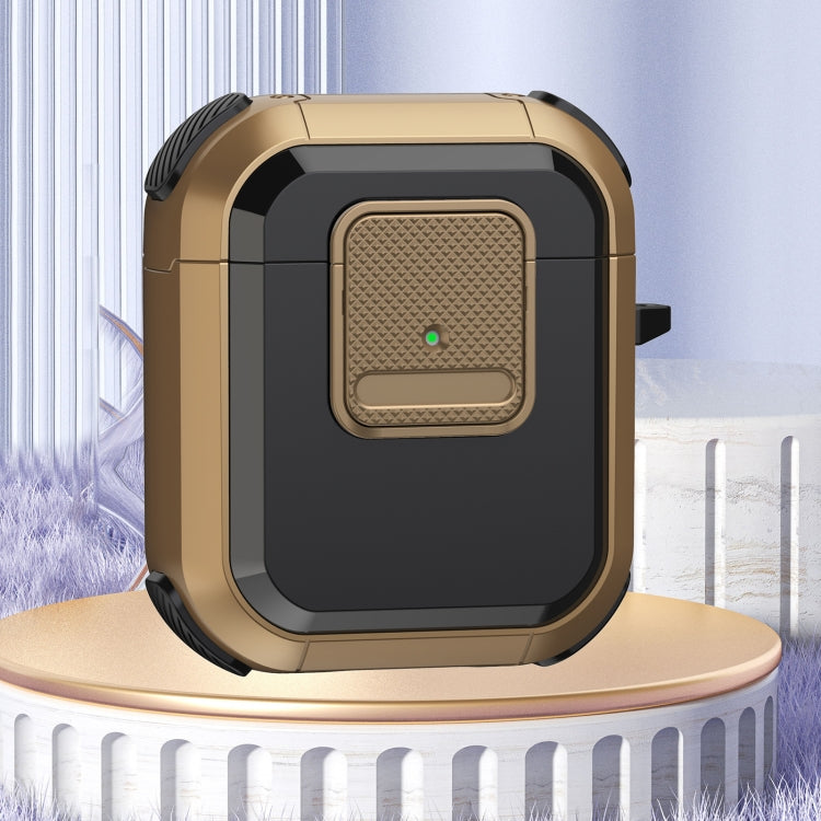 For AirPods 2 / 1 Wireless Earphones Protective Case(Brown) - For AirPods 1/2 by PMC Jewellery | Online Shopping South Africa | PMC Jewellery | Buy Now Pay Later Mobicred