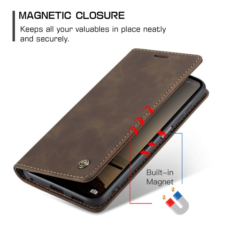 For Xiaomi Redmi Note 12 4G Global CaseMe 013 Multifunctional Horizontal Flip Leather Phone Case(Coffee) - Xiaomi Cases by CaseMe | Online Shopping South Africa | PMC Jewellery | Buy Now Pay Later Mobicred