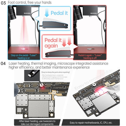 Mega-idea Intelligent Infrared Laser Desoldering Machine, Model:Without Microscope Set(EU Plug) - Separation Equipment by QIANLI | Online Shopping South Africa | PMC Jewellery