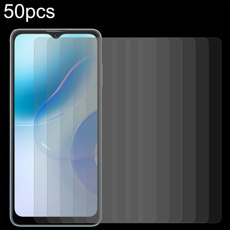For Blackview A53 50pcs 0.26mm 9H 2.5D Tempered Glass Film - For Blackview by PMC TechLife | Online Shopping South Africa | PMC TechLife