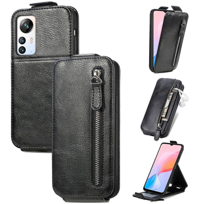 For Blackview A85 Zipper Wallet Vertical Flip Leather Phone Case(Black) - More Brand by PMC Jewellery | Online Shopping South Africa | PMC Jewellery