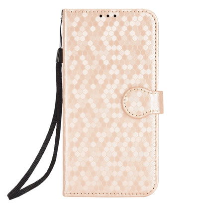 For Blackview A85 Honeycomb Dot Texture Leather Phone Case(Gold) - More Brand by PMC Jewellery | Online Shopping South Africa | PMC Jewellery | Buy Now Pay Later Mobicred