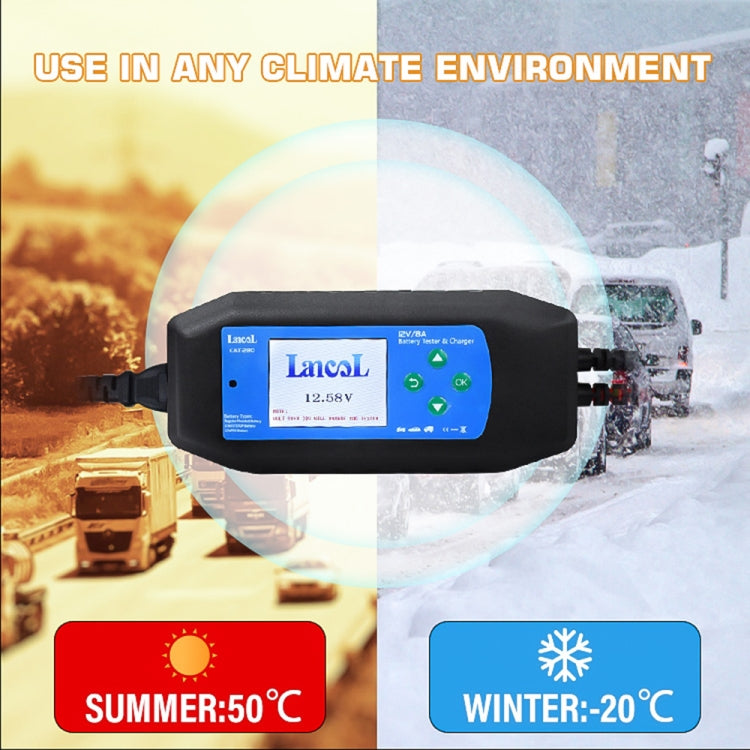 CAT-280 2 in 1 Car Battery Charger & Color Screen Battery Tester - Electronic Test by PMC TechLife | Online Shopping South Africa | PMC TechLife | Buy Now Pay Later Mobicred