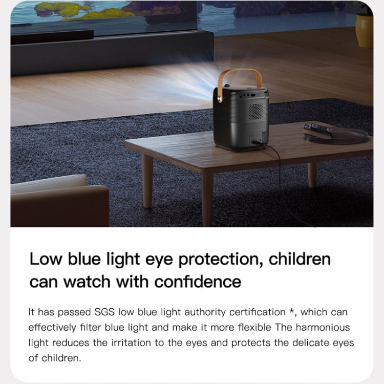 A007 Portable 1280 x 720 HD 113 ANSI Smart LED Projector, Plug:AU Plug(Black) - Mini Projector by PMC TechLife | Online Shopping South Africa | PMC TechLife | Buy Now Pay Later Mobicred