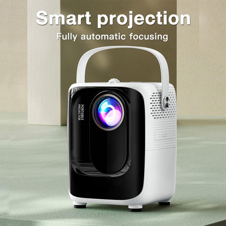 A007 Portable 1280 x 720 HD 113 ANSI Smart LED Projector, Plug:EU Plug(White) - Mini Projector by PMC TechLife | Online Shopping South Africa | PMC TechLife | Buy Now Pay Later Mobicred