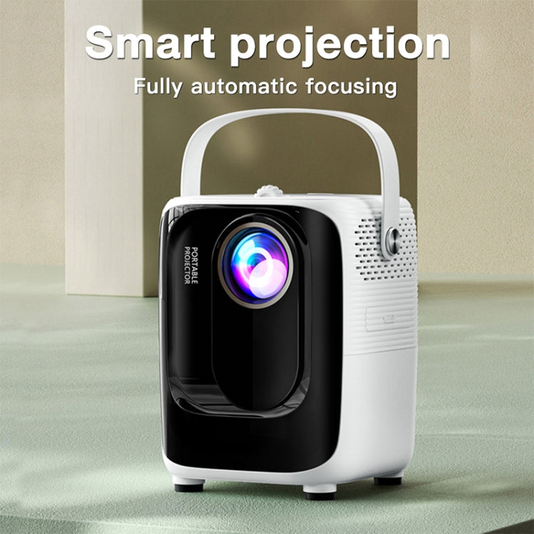 A007 Portable 1280 x 720 HD 113 ANSI Smart LED Projector, Plug:UK Plug(Black) - Mini Projector by PMC Jewellery | Online Shopping South Africa | PMC Jewellery | Buy Now Pay Later Mobicred