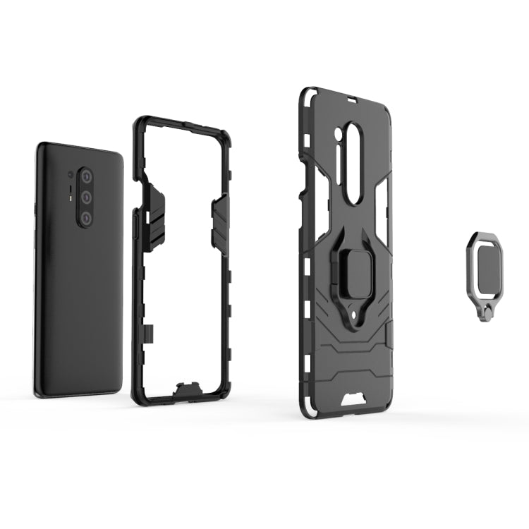 For OnePlus 8 Pro PC + TPU Anti-fall Protective Case with Ring Holder(Black) - OnePlus Cases by PMC TechLife | Online Shopping South Africa | PMC TechLife