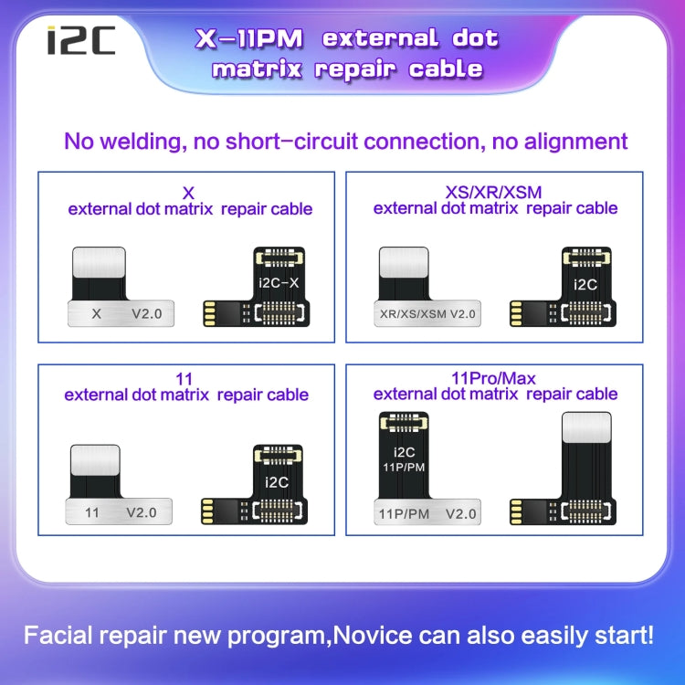 For iPhone XS / XR / XS Max i2C MC12 SK-BOX Dot-matrix Flex Cable V2.0 - Test Tools by i2C | Online Shopping South Africa | PMC TechLife | Buy Now Pay Later Mobicred