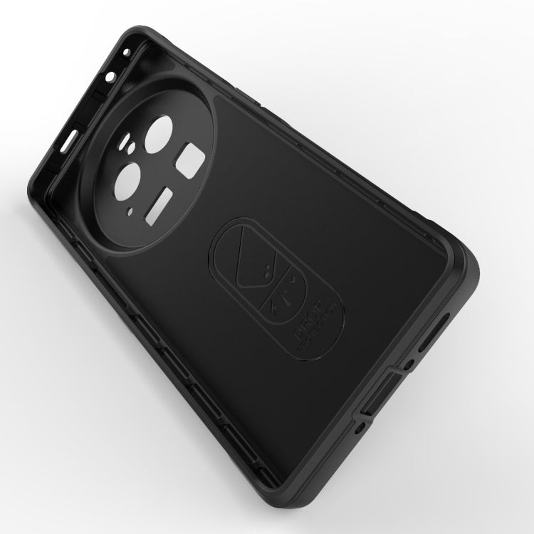 For OPPO Find X6 Pro 5G Magic Shield TPU + Flannel Phone Case(White) - OPPO Cases by PMC TechLife | Online Shopping South Africa | PMC TechLife | Buy Now Pay Later Mobicred