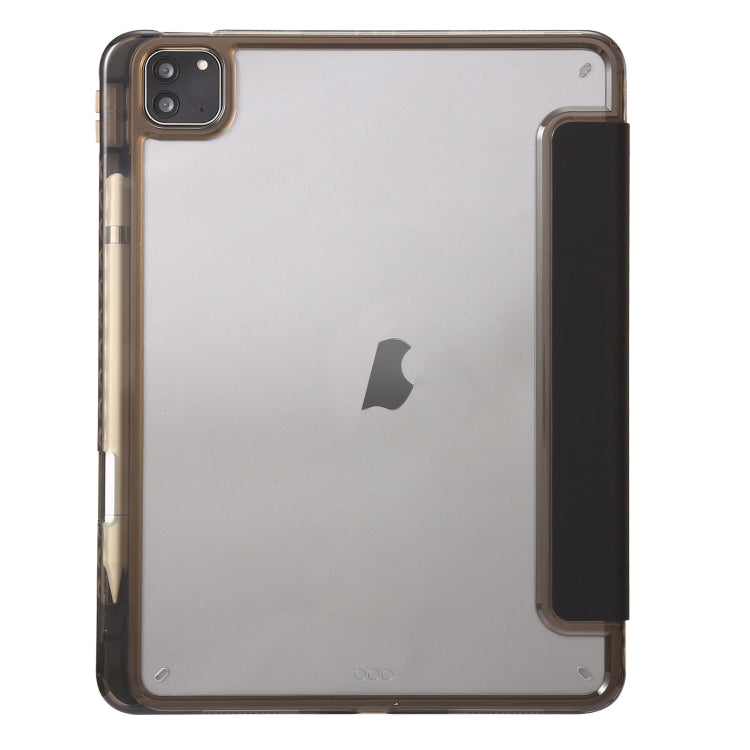 Clear Acrylic Leather Tablet Case For iPad Air 13 2024 / Pro 12.9 2022/ 2021 / 2020 / 2018(Black) - iPad Pro 12.9 (2022/2021) Cases by PMC TechLife | Online Shopping South Africa | PMC TechLife | Buy Now Pay Later Mobicred