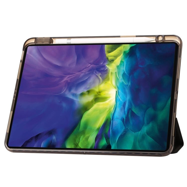 Clear Acrylic Leather Tablet Case For iPad Air 13 2024 / Pro 12.9 2022/ 2021 / 2020 / 2018(Black) - iPad Pro 12.9 (2022/2021) Cases by PMC TechLife | Online Shopping South Africa | PMC TechLife | Buy Now Pay Later Mobicred