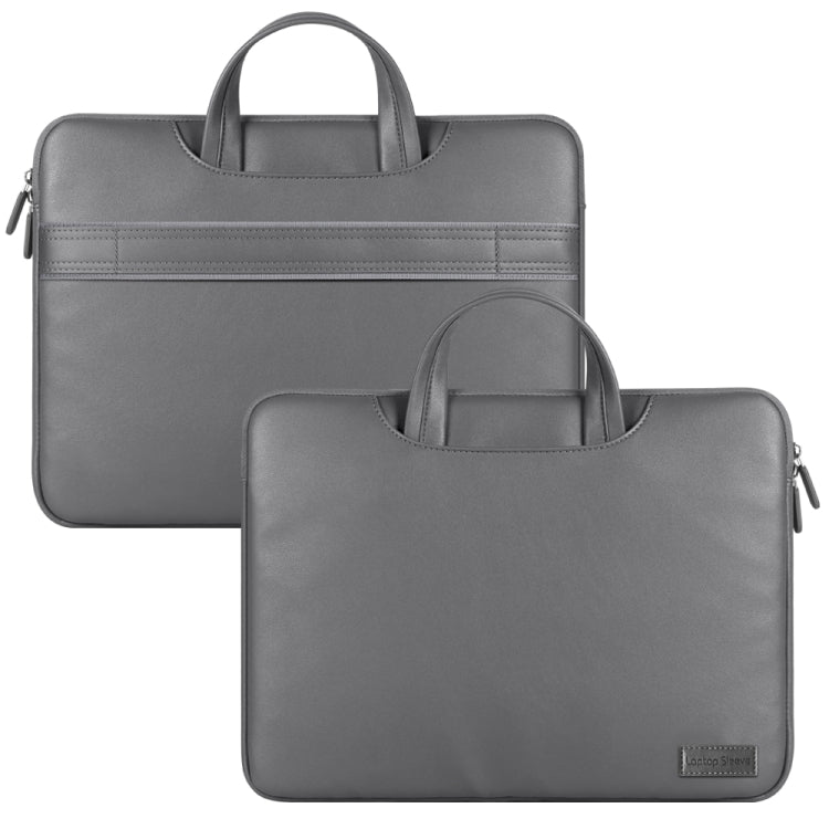 Waterproof PU Laptop Bag Inner Bag with Power Pack, Size:15 inch(Grey) - Other by PMC TechLife | Online Shopping South Africa | PMC TechLife | Buy Now Pay Later Mobicred