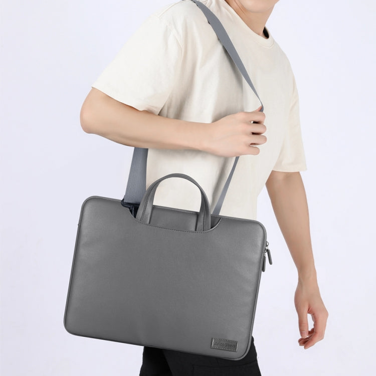 Waterproof PU Laptop Bag Inner Bag with Power Pack, Size:15 inch(Black) - Other by PMC TechLife | Online Shopping South Africa | PMC TechLife | Buy Now Pay Later Mobicred