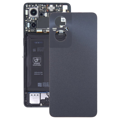 For OPPO Reno8 Lite Original Battery Back Cover(Black) - Back Cover by PMC Jewellery | Online Shopping South Africa | PMC Jewellery