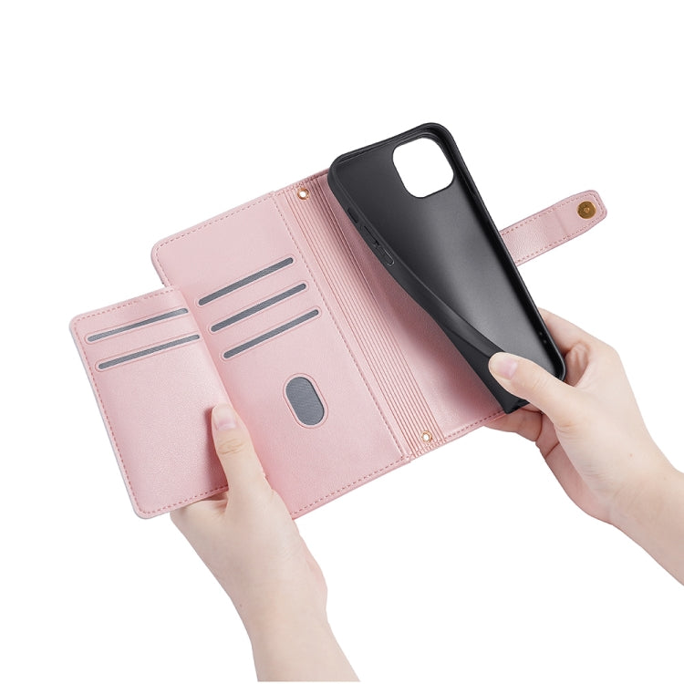 For Honor Magic5 Sheep Texture Cross-body Zipper Wallet Leather Phone Case(Pink) - free shipping - PMC TechLife - Order now!