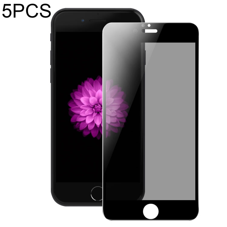 For iPhone 6 Plus / 6s Plus 5pcs DUX DUCIS 0.33mm 9H High Aluminum Anti-spy HD Tempered Glass Film - Tempered Glass Film by DUX DUCIS | Online Shopping South Africa | PMC Jewellery | Buy Now Pay Later Mobicred