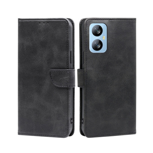 For Blackview A52 Calf Texture Buckle Flip Leather Phone Case(Black) - More Brand by PMC Jewellery | Online Shopping South Africa | PMC Jewellery