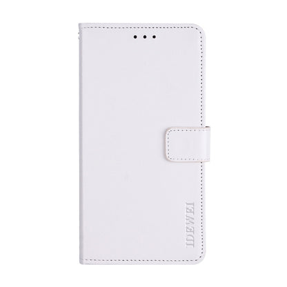 For Blackview A85 idewei Crazy Horse Texture Leather Phone Case with Holder(White) - More Brand by idewei | Online Shopping South Africa | PMC Jewellery | Buy Now Pay Later Mobicred