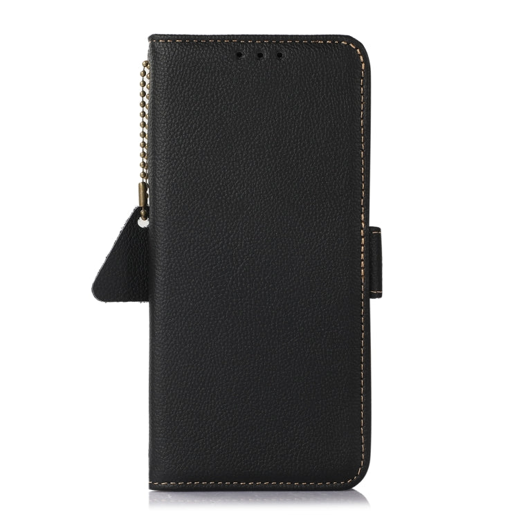 For Xiaomi Redmi K70 Side-Magnetic TJ Genuine Leather RFID Phone Case(Black) - K70 Cases by PMC Jewellery | Online Shopping South Africa | PMC Jewellery | Buy Now Pay Later Mobicred