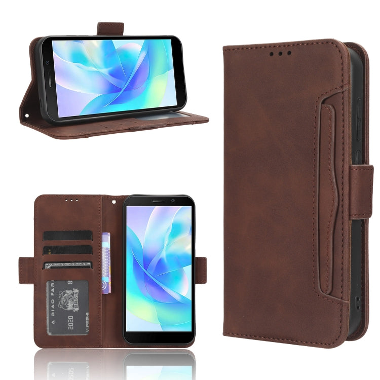 For Doogee X97 / X97 Pro Skin Feel Calf Texture Card Slots Leather Phone Case(Brown) - Doogee Cases by PMC TechLife | Online Shopping South Africa | PMC TechLife | Buy Now Pay Later Mobicred