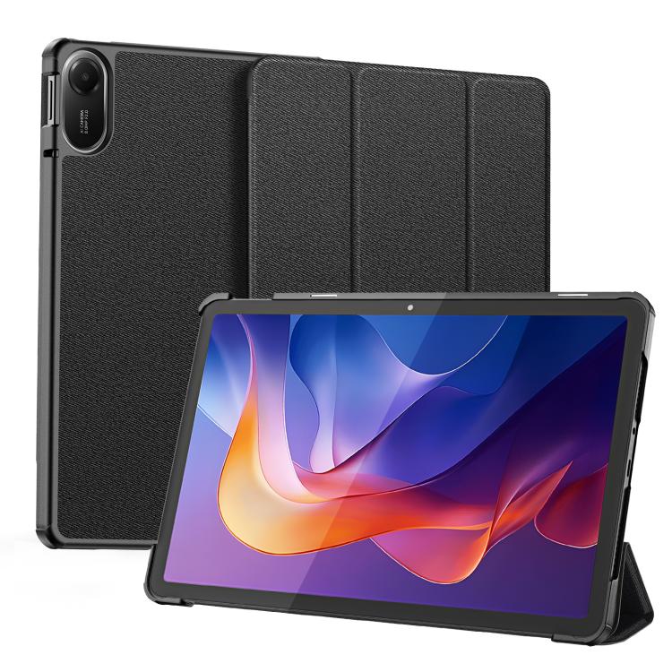 For Xiaomi Redmi Pad 2 DUX DUCIS Domo Series Magnetic Flip Leather Tablet Case(Black) - free shipping - PMC TechLife - Order now!