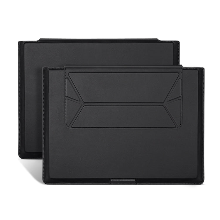 13-14 inch Universal Laptop Magnetic Holder Stitching Inner Bag(Black) - 13.3 inch by PMC Jewellery | Online Shopping South Africa | PMC Jewellery | Buy Now Pay Later Mobicred