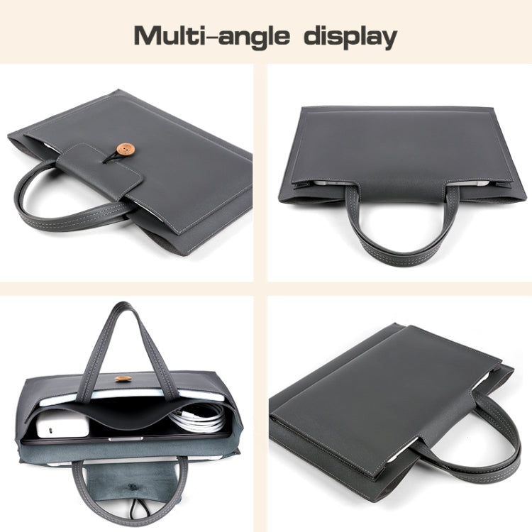 15-16 inch Universal Elastic Thread Button Portable Laptop Inner Bag(Dark Grey) - 15 inch by PMC TechLife | Online Shopping South Africa | PMC TechLife | Buy Now Pay Later Mobicred