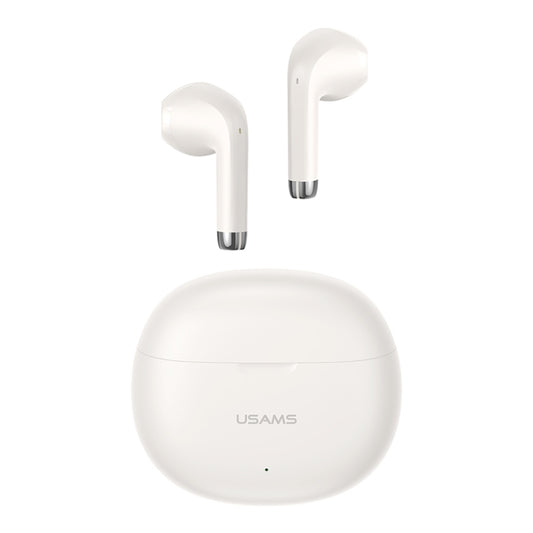 USAMS YO17 TWS Half In-Ear Wireless Bluetooth Earphone(Beige) - TWS Earphone by USAMS | Online Shopping South Africa | PMC Jewellery | Buy Now Pay Later Mobicred