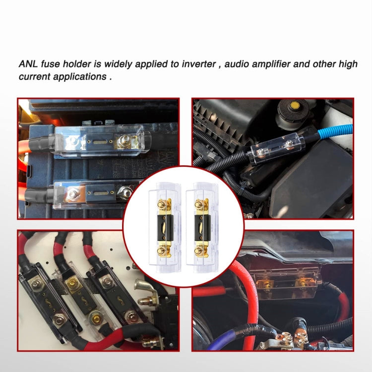 2 in 1 ANL Car Fuse Holder Electrical Protection Insulating Cover, Current:200A - Fuse by PMC TechLife | Online Shopping South Africa | PMC TechLife | Buy Now Pay Later Mobicred