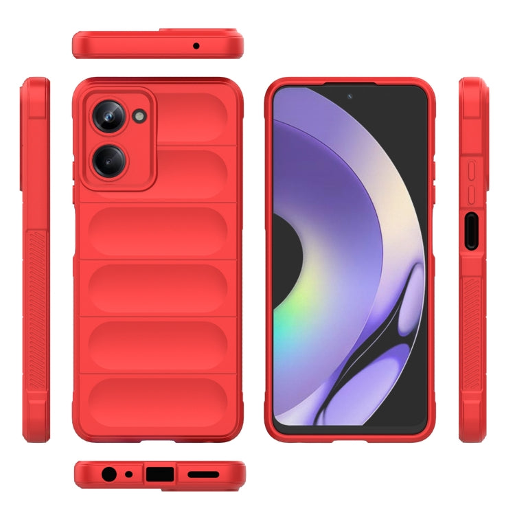 For Realme 10 Pro 5G Magic Shield TPU + Flannel Phone Case(Dark Green) - Realme Cases by PMC TechLife | Online Shopping South Africa | PMC TechLife | Buy Now Pay Later Mobicred