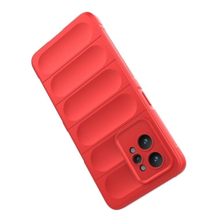 For Realme GT2 Pro Magic Shield TPU + Flannel Phone Case(Dark Grey) - Realme Cases by PMC TechLife | Online Shopping South Africa | PMC TechLife | Buy Now Pay Later Mobicred