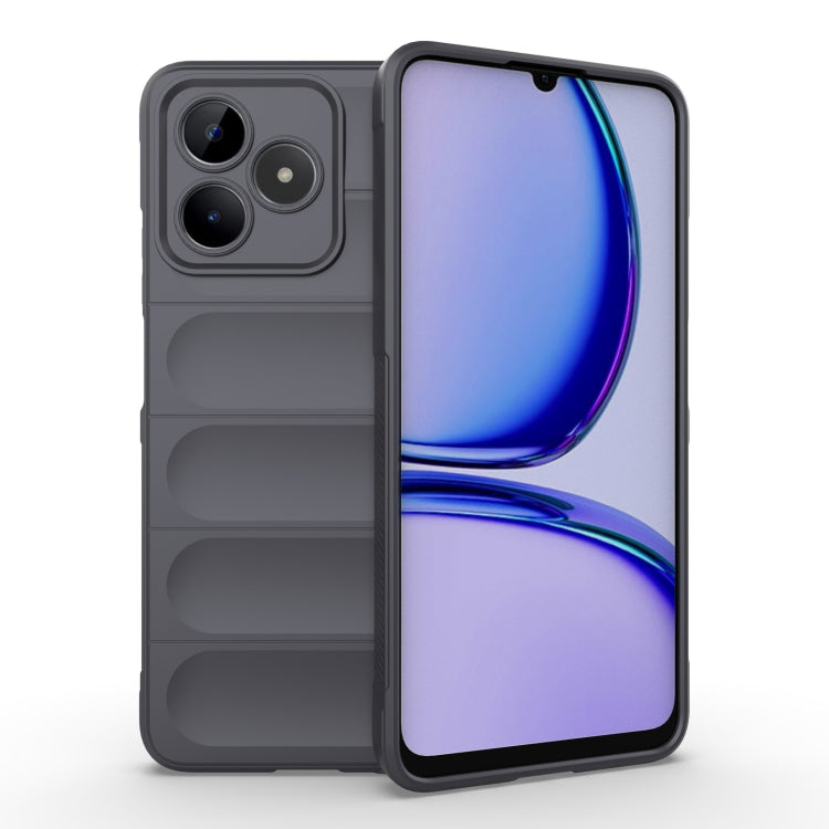 For Realme C53 4G Magic Shield TPU + Flannel Phone Case(Dark Grey) - Realme Cases by PMC TechLife | Online Shopping South Africa | PMC TechLife | Buy Now Pay Later Mobicred