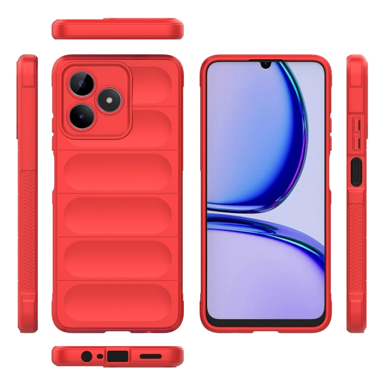 For Realme C53 4G Magic Shield TPU + Flannel Phone Case(Dark Grey) - Realme Cases by PMC TechLife | Online Shopping South Africa | PMC TechLife | Buy Now Pay Later Mobicred