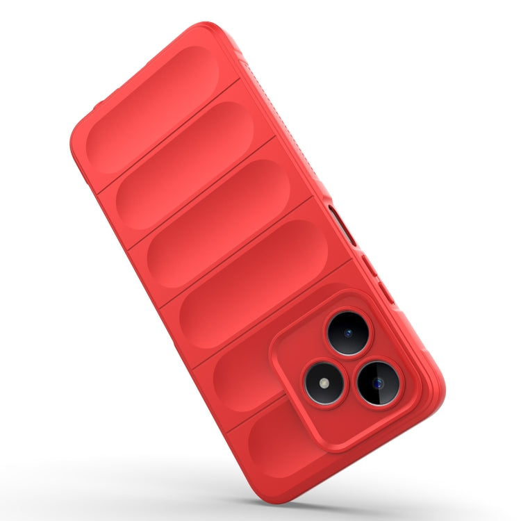 For Realme C53 4G Magic Shield TPU + Flannel Phone Case(White) - Realme Cases by PMC TechLife | Online Shopping South Africa | PMC TechLife | Buy Now Pay Later Mobicred
