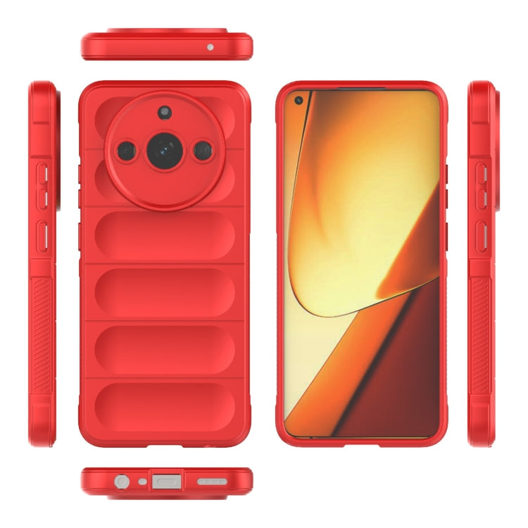 For Realme 11 5G Magic Shield TPU + Flannel Phone Case(Purple) - Realme Cases by PMC TechLife | Online Shopping South Africa | PMC TechLife | Buy Now Pay Later Mobicred