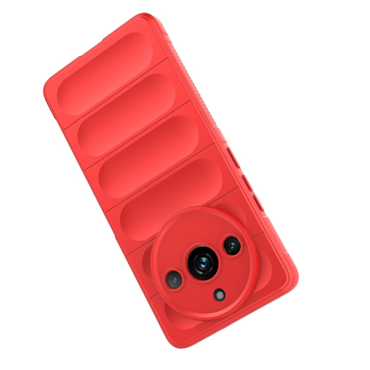 For Realme 11 Pro 5G/11 Pro+ 5G Magic Shield TPU + Flannel Phone Case(Grey) - Realme Cases by PMC TechLife | Online Shopping South Africa | PMC TechLife | Buy Now Pay Later Mobicred