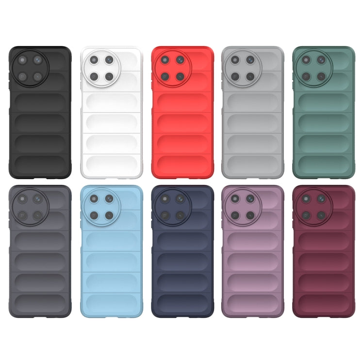 For Realme 11 4G Global Magic Shield TPU + Flannel Phone Case(Wine Red) - Realme Cases by PMC TechLife | Online Shopping South Africa | PMC TechLife | Buy Now Pay Later Mobicred