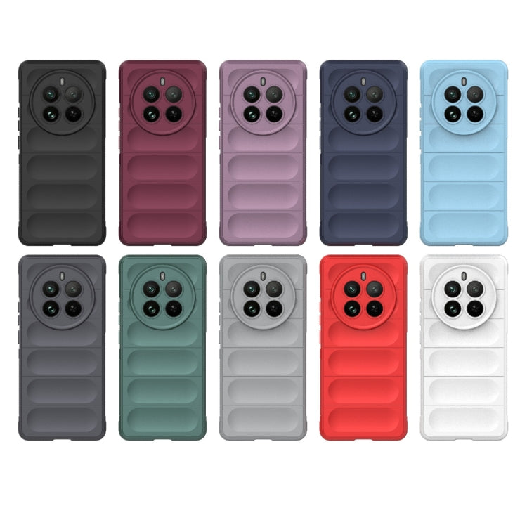 For Realme 12 Pro 5G / 12 Pro+ Magic Shield TPU + Flannel Phone Case(White) - Realme Cases by PMC TechLife | Online Shopping South Africa | PMC TechLife | Buy Now Pay Later Mobicred