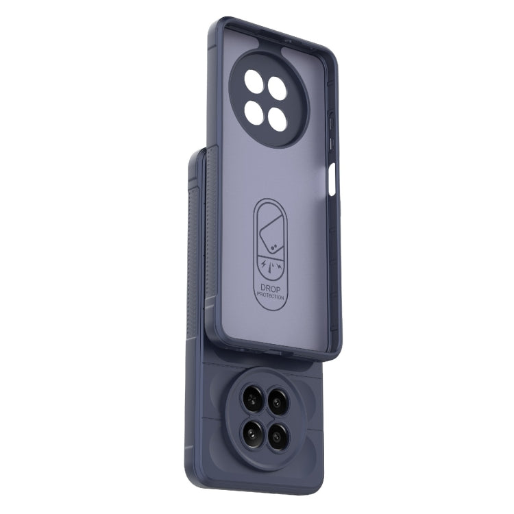 For Realme 12 5G Global Magic Shield TPU + Flannel Phone Case(Black) - Realme Cases by PMC TechLife | Online Shopping South Africa | PMC TechLife | Buy Now Pay Later Mobicred