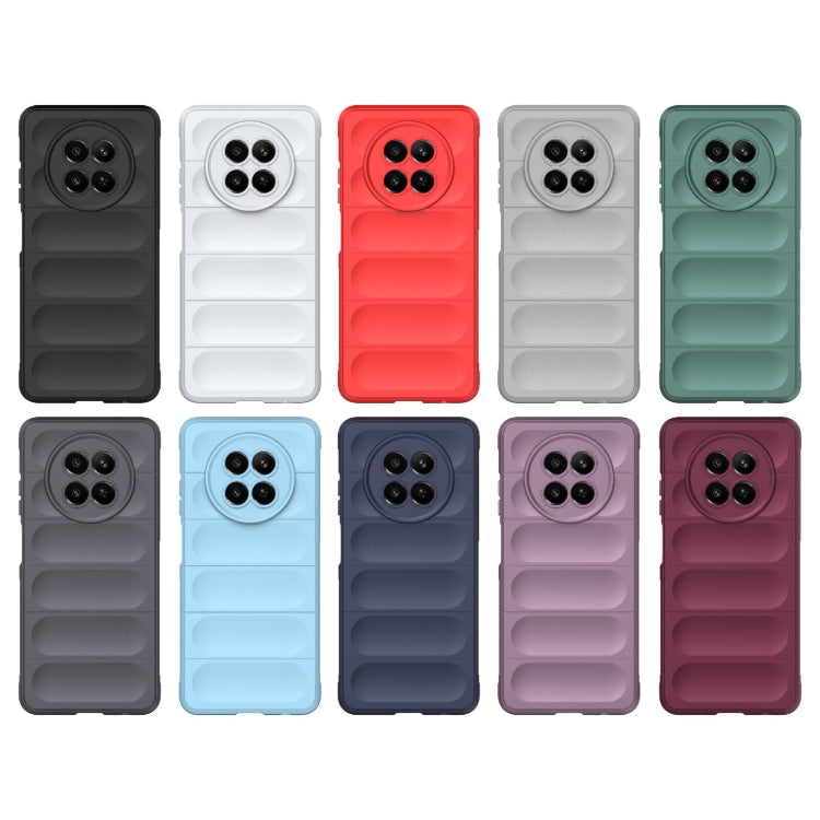 For Realme 12 5G Global Magic Shield TPU + Flannel Phone Case(Black) - Realme Cases by PMC TechLife | Online Shopping South Africa | PMC TechLife | Buy Now Pay Later Mobicred