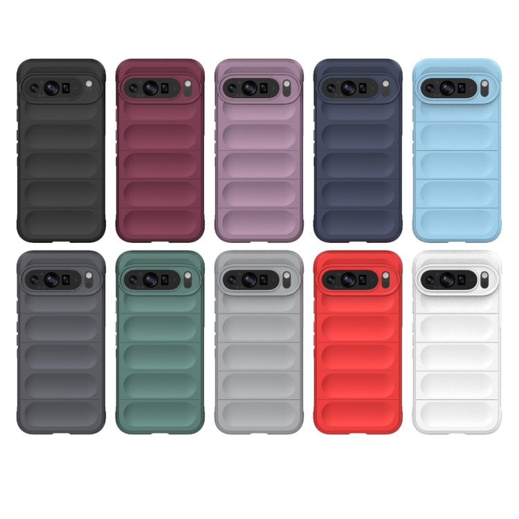For Google Pixel 9 Pro XL 5G Magic Shield TPU + Flannel Phone Case(Red) - Google Cases by PMC TechLife | Online Shopping South Africa | PMC TechLife | Buy Now Pay Later Mobicred