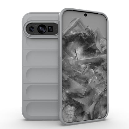 For Google Pixel 9 Pro XL 5G Magic Shield TPU + Flannel Phone Case(Grey) - Google Cases by PMC Jewellery | Online Shopping South Africa | PMC Jewellery | Buy Now Pay Later Mobicred