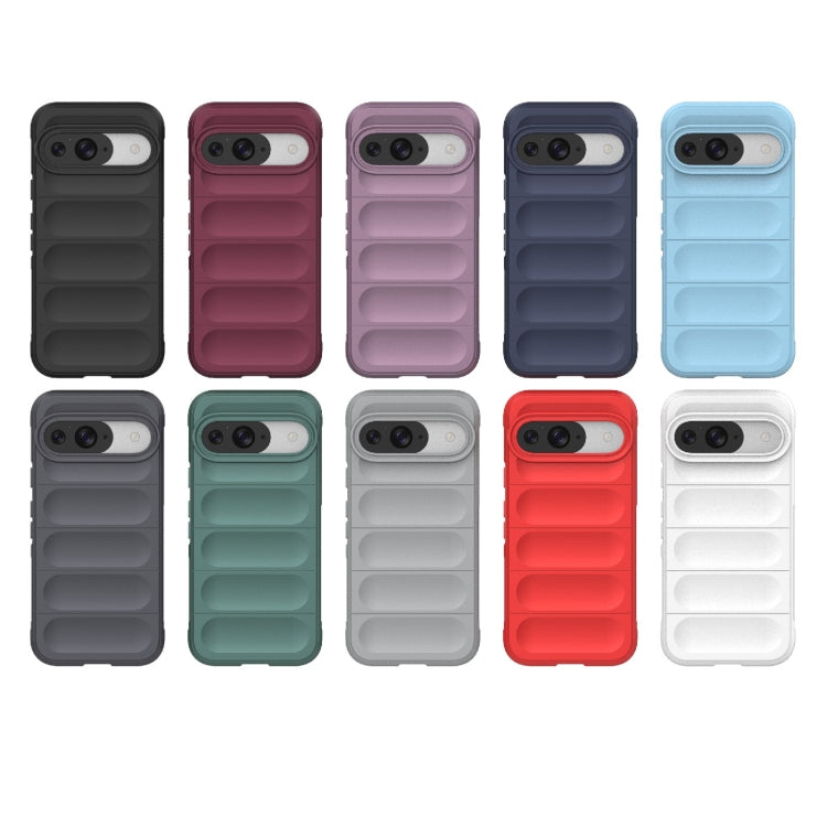 For Google Pixel 9 5G Global Magic Shield TPU + Flannel Phone Case(Red) - Google Cases by PMC TechLife | Online Shopping South Africa | PMC TechLife | Buy Now Pay Later Mobicred