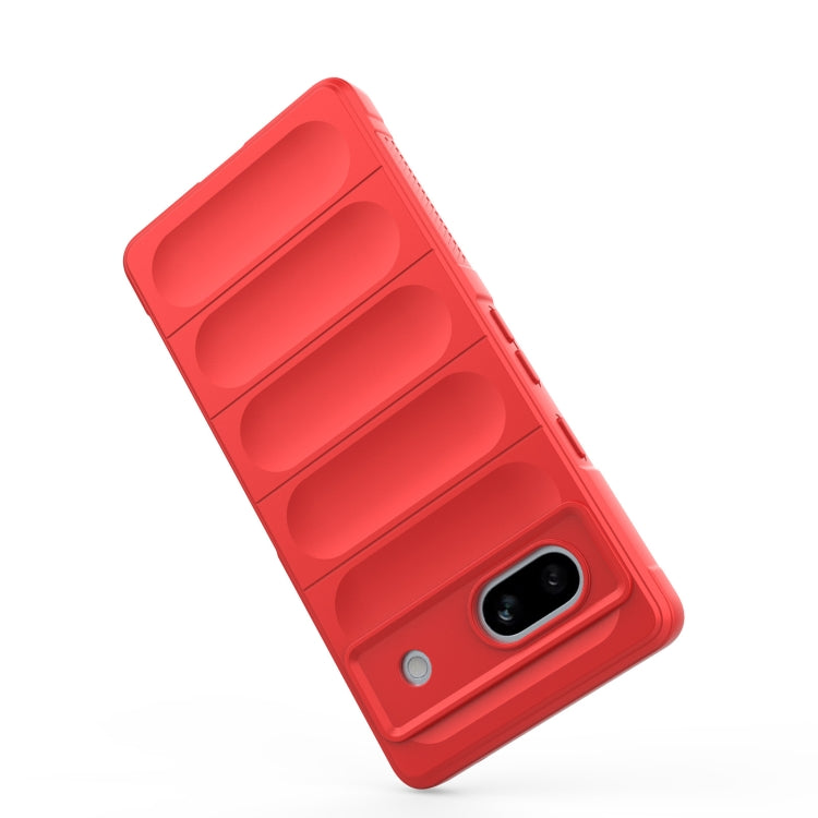 For Google Pixel 7a Magic Shield TPU + Flannel Phone Case(White) - Google Cases by PMC TechLife | Online Shopping South Africa | PMC TechLife | Buy Now Pay Later Mobicred
