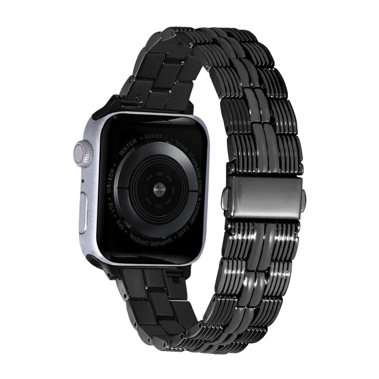 3-Beads Stripe Metal Watch Band For Apple Watch Ultra 2 49mm(Black) - free shipping - PMc TechLife - Order now!