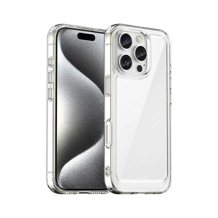 For iPhone 16 Pro Colorful Series Acrylic + TPU Phone Case(Transparent) - iPhone 16 Pro Cases by PMC TechLife | Online Shopping South Africa | PMC TechLife | Buy Now Pay Later Mobicred