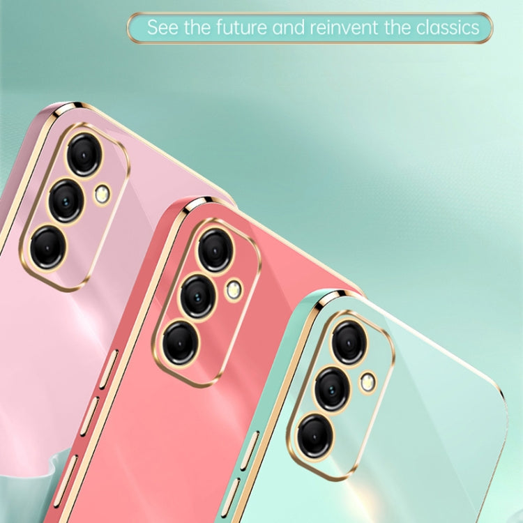 For Samsung Galaxy A55 XINLI Straight Edge 6D Electroplate TPU Phone Case(Black) - Galaxy Phone Cases by XINLI | Online Shopping South Africa | PMC TechLife