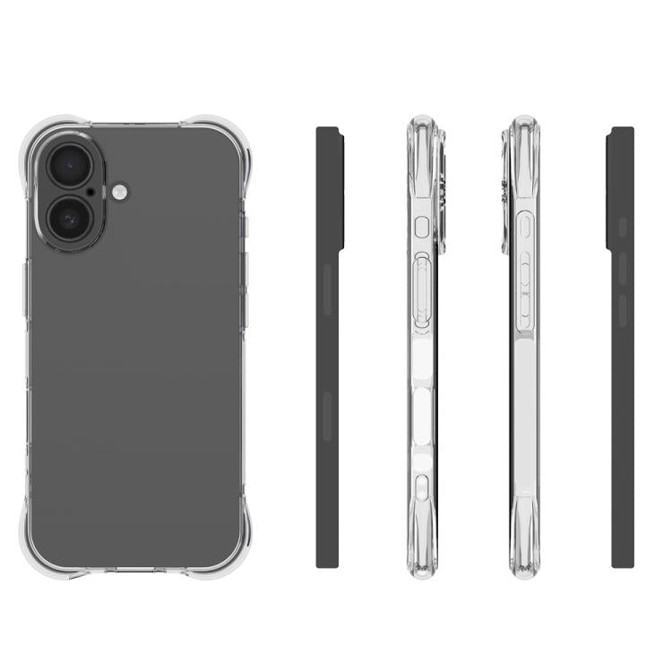 For iPhone 17 Shockproof Non-slip Thickening TPU Phone Case(Transparent) - free shipping - PMc TechLife - Order now!